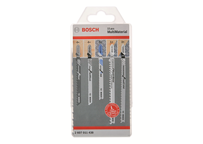 Zestaw brzeszczotów do metalu i drewna 15szt. Bosch 2607011438