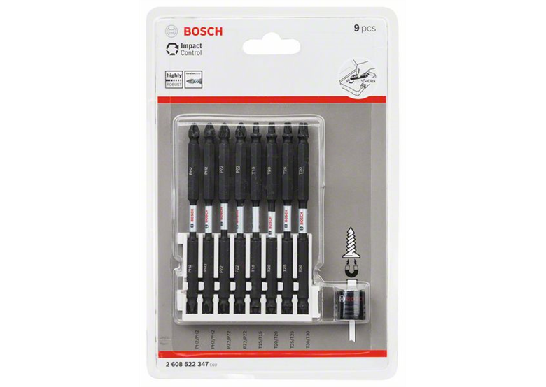 9-częściowy zestaw końcówek wkręcających Impact Control Bosch 2608522347