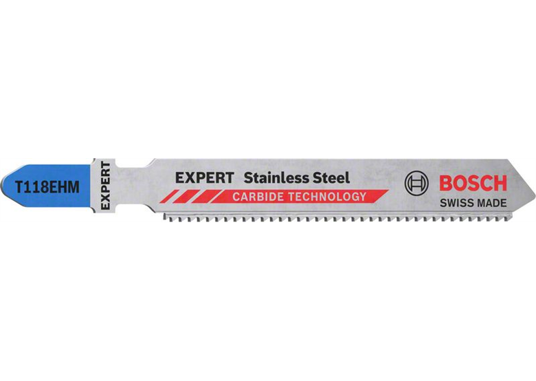 Brzeszczot do wyrzynarki, 3szt. Bosch EXPERT Stainless Steel T 118 EHM
