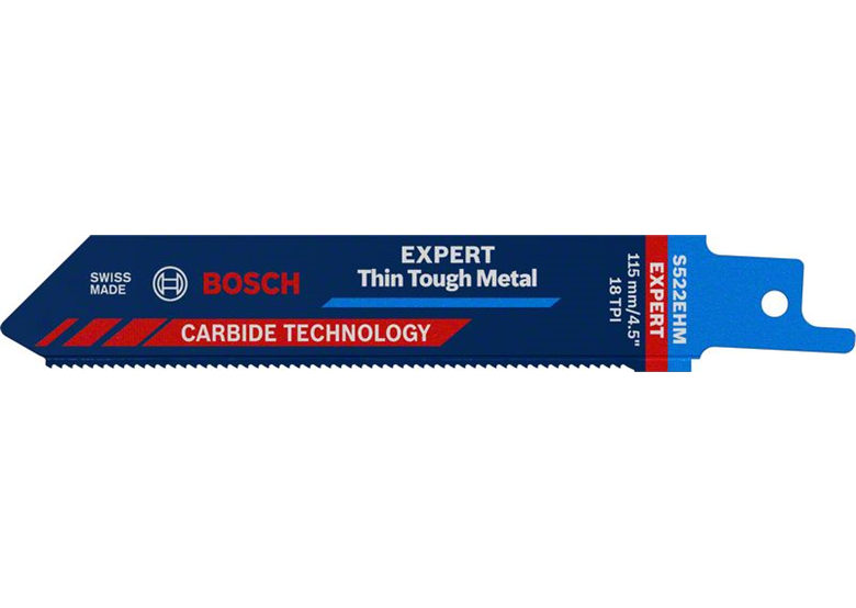 Brzeszczot do piły szablastej, 1szt. Bosch EXPERT Thin Tough Metal S 522 EHM