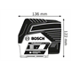 Laser liniowo-punktowy Bosch GCL 2-50 CG