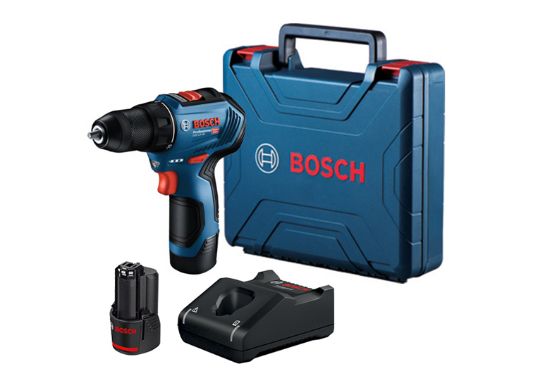 Wiertarko-wkrętarka Bosch GSR 12V-30 2x2.0Ah