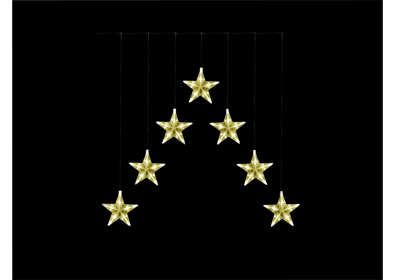 Kurtynka/oświetlenie świąteczne gwiazdki Bulinex 21-628