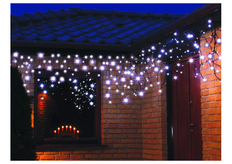 Kurtyna/oświetlenie świąteczne sopel efekt FLESZ Bulinex 38-692