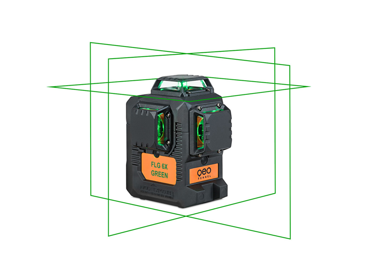 Zielony laser krzyżowy płaszczyznowy 3x360° Geo-Fennel FLG 6X-GREEN