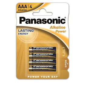 Bateria alkaliczna AAA/AM 4, 4szt. Panasonic ALKALINE