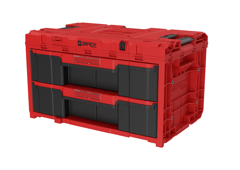 Skrzynka z szufladami Qbrick System ONE 2.0 DRAWER 2 TOOLBOX EXPERT RED Ultra HD Custom