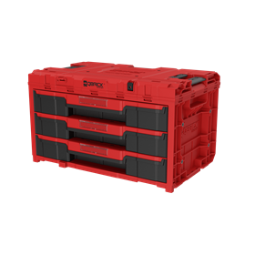 Skrzynka z szufladami Qbrick System ONE 2.0 DRAWER 3 TOOLBOX EXPERT RED Ultra HD Custom